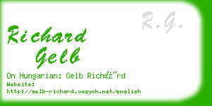 richard gelb business card